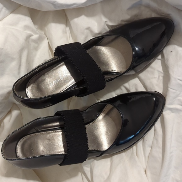 Sam & Libby black patent heels size 8 - Picture 2 of 4